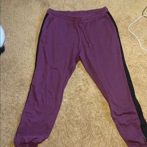 H&M maroon joggers